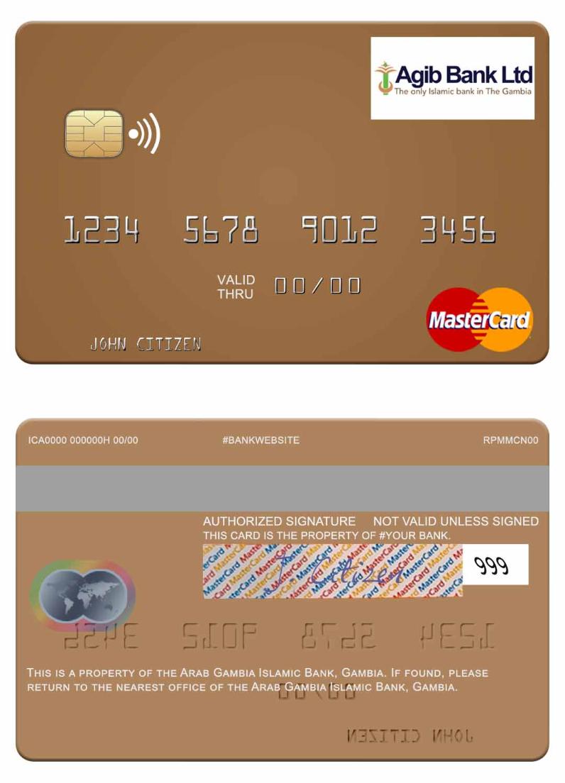 Gambia Arab Gambia Islamic Bank mastercard